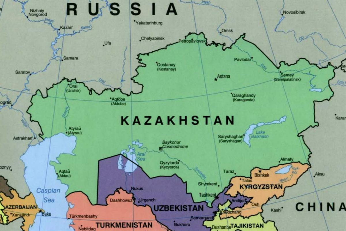 на карте Алматы Казахстан