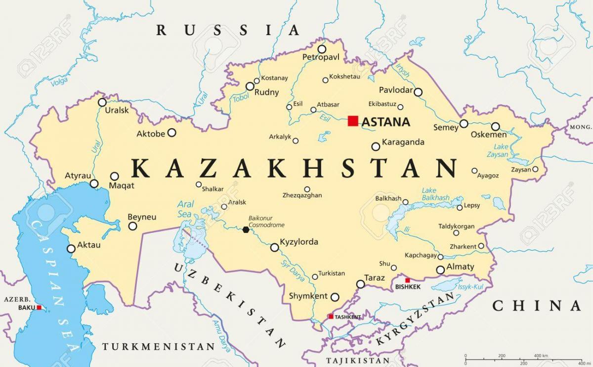 карту Астаны Казахстан