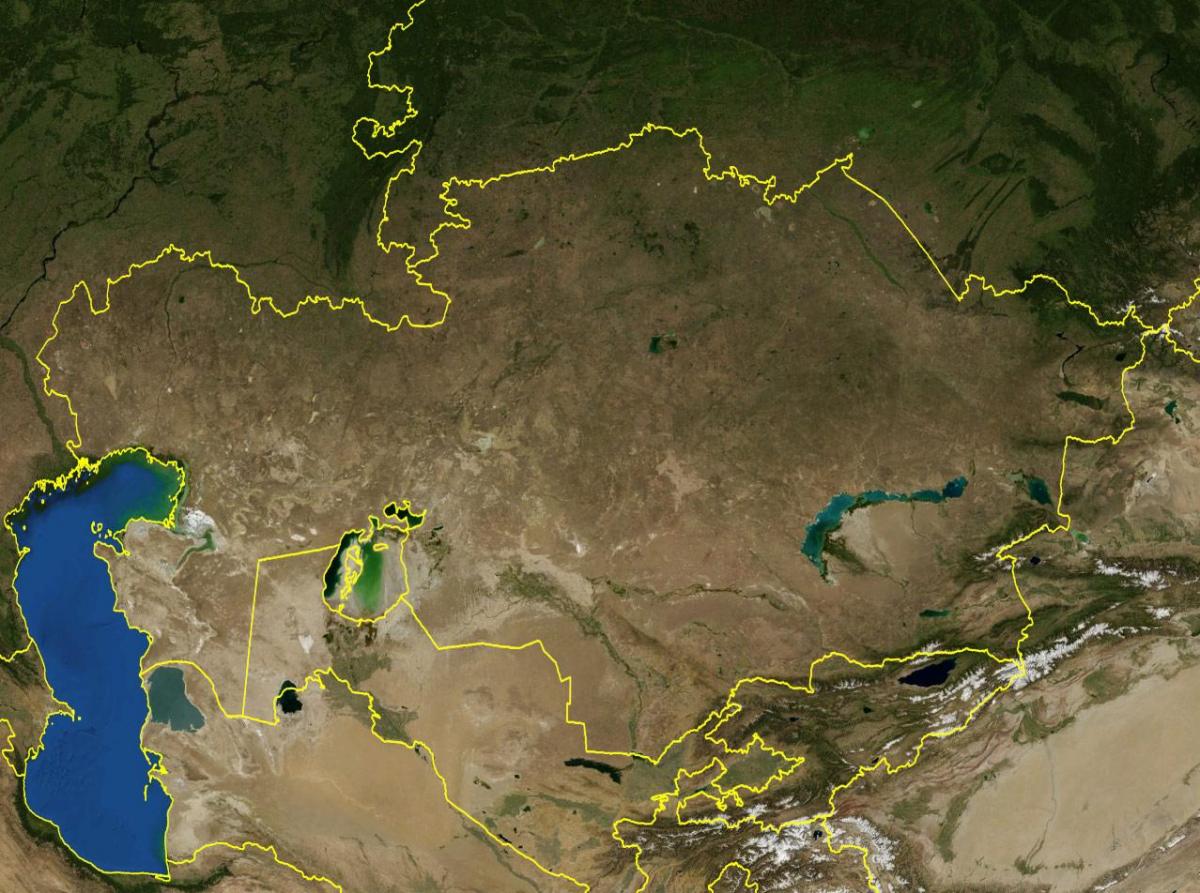 карта Казахстана топографические