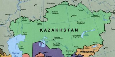 На карте Алматы Казахстан