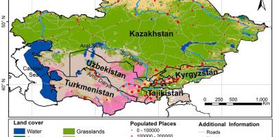 Карта Казахстана климат