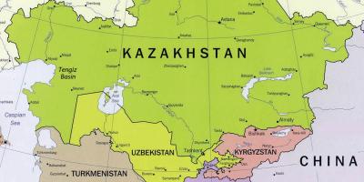 Карта Тенгиз Казахстан